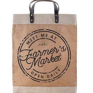 Natural Market Tote - Farmer's Market